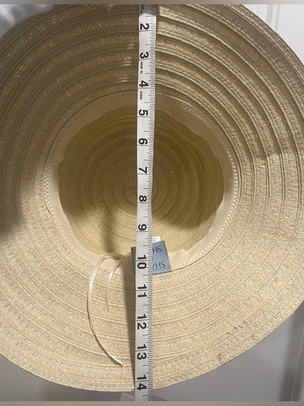Shade & Shore Cream Straw Sun Hat with Black Band - Picture 7 of 7
